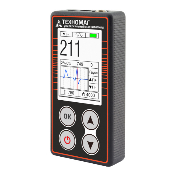 Универсальный магнитометр Техно-НДТ ТЕХНОМАГ с преобразователем  П-1С тесламетра и  образцом с поверкой купить по низкой цене | МАКСПРОФИТ