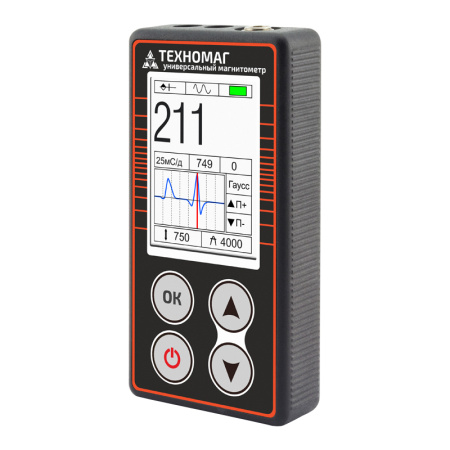 Универсальный магнитометр Техно-НДТ ТЕХНОМАГ с преобразователем  П-1С тесламетра и  образцом с поверкой купить по низкой цене | МАКСПРОФИТ